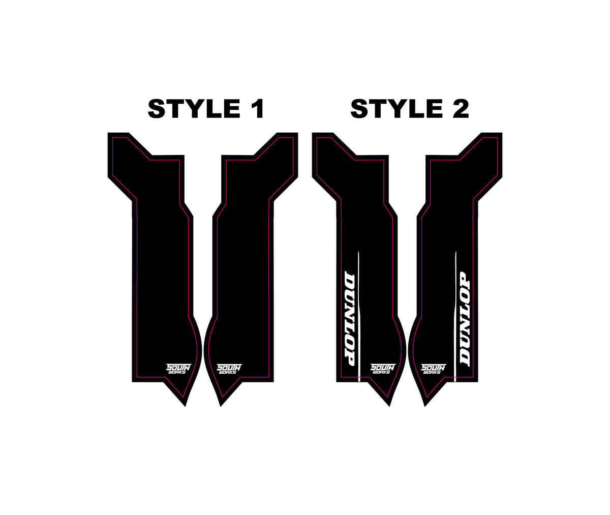 E-RIDE PRO S/SS FORK GUARD DECALS