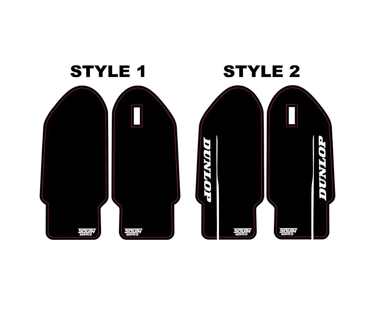 EXT FERRO FORK GUARD DECALS