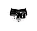 SIGNATURE "HALF" STYLE MOTOCUTZ PLATE DECAL