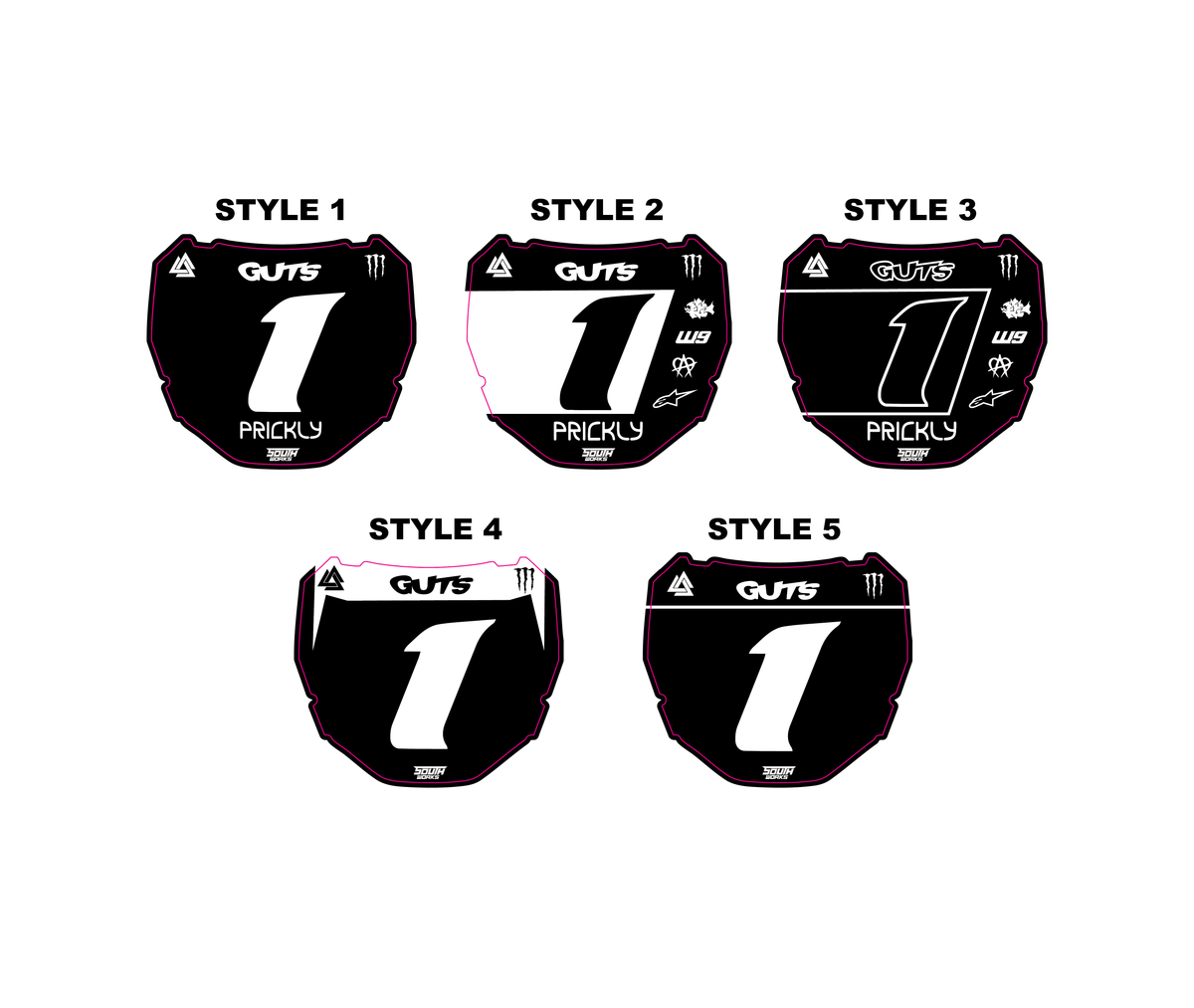 PRE-DESIGNED ODI FRONT PLATE DECAL