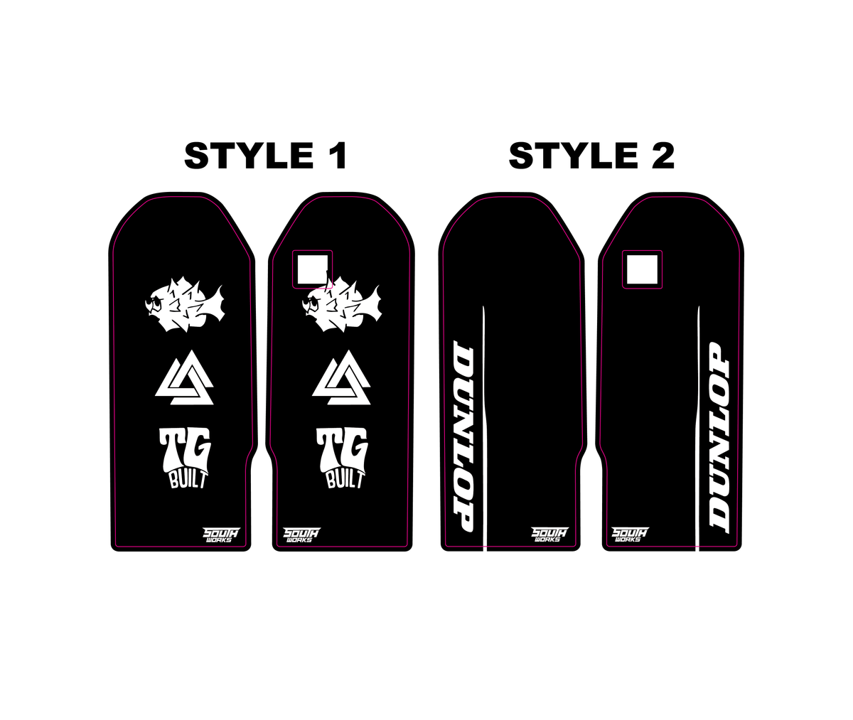 PRE-DESIGNED TALARIA OEM FORK GUARD DECALS
