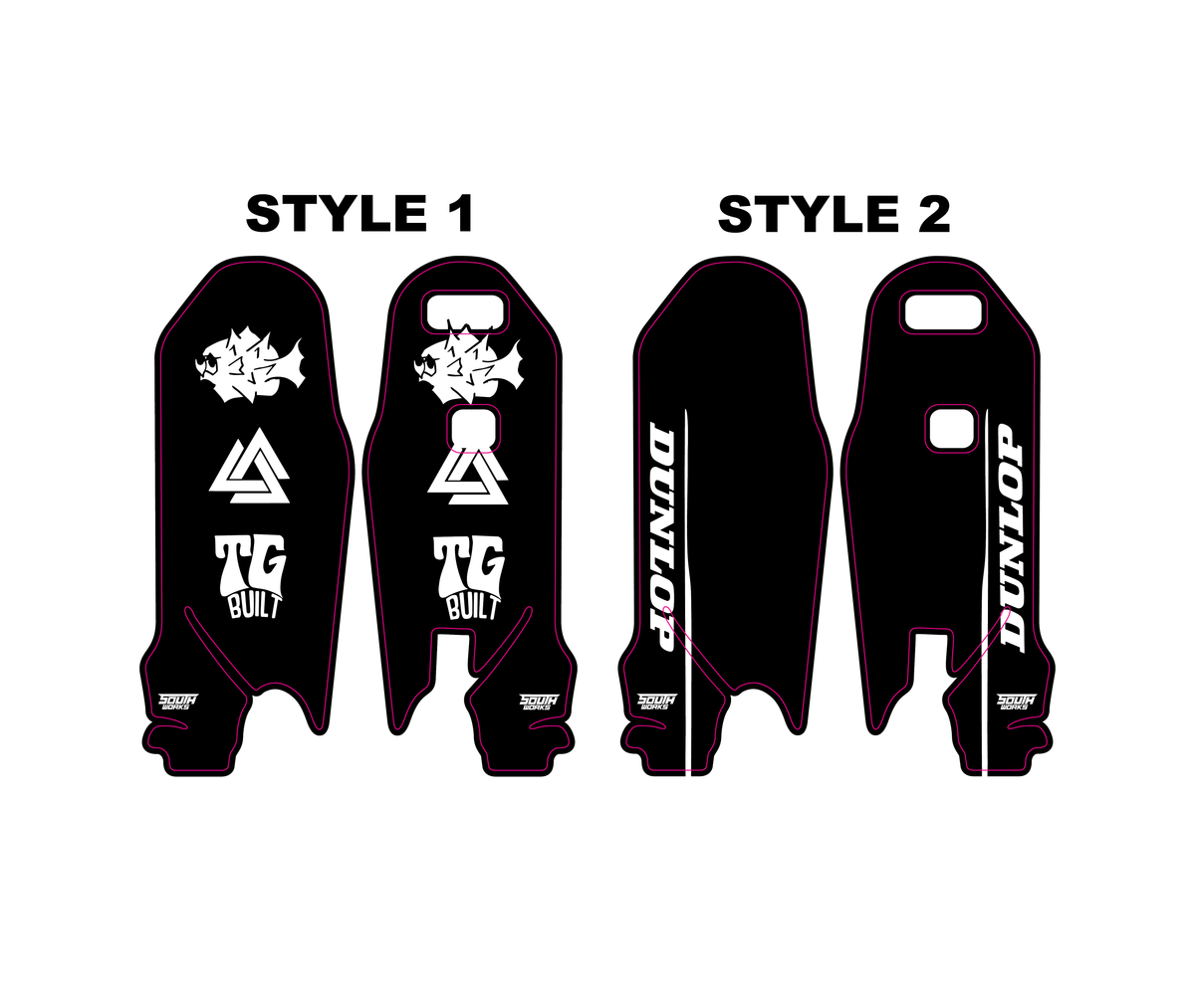 PRE-DESIGNED SURRON ULTRA BEE FORK GUARD DECALS