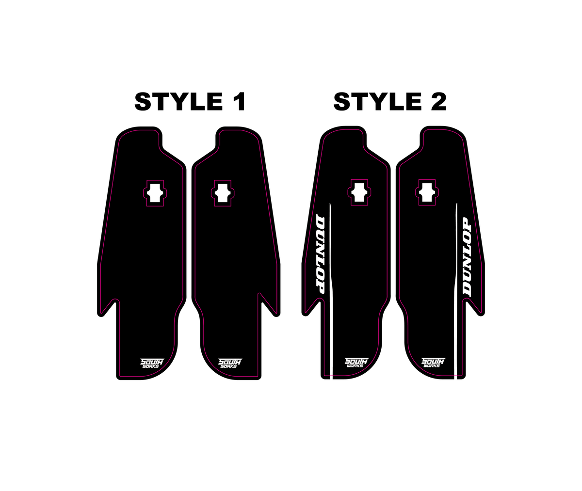 RFLOXA FORK GUARD DECALS